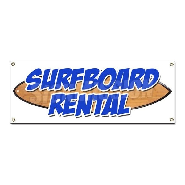 SURFBOARDS RENTALBANNER SIGN water jet ski boats canoe kayak surfing